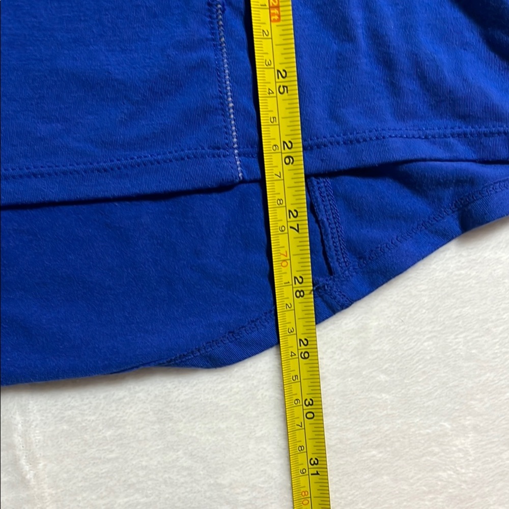 Tangerine Cobalt Blue Relaxed Short Sleeve Activewear Tee - Picture 6 of 8